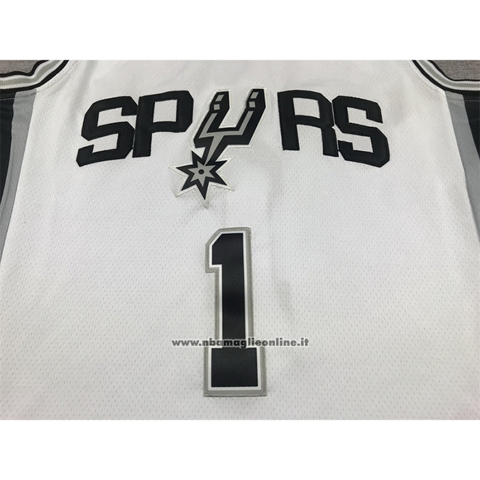 Maglia San Antonio Spurs Victor Wembanyama #1 Association 2022-23 Bianco